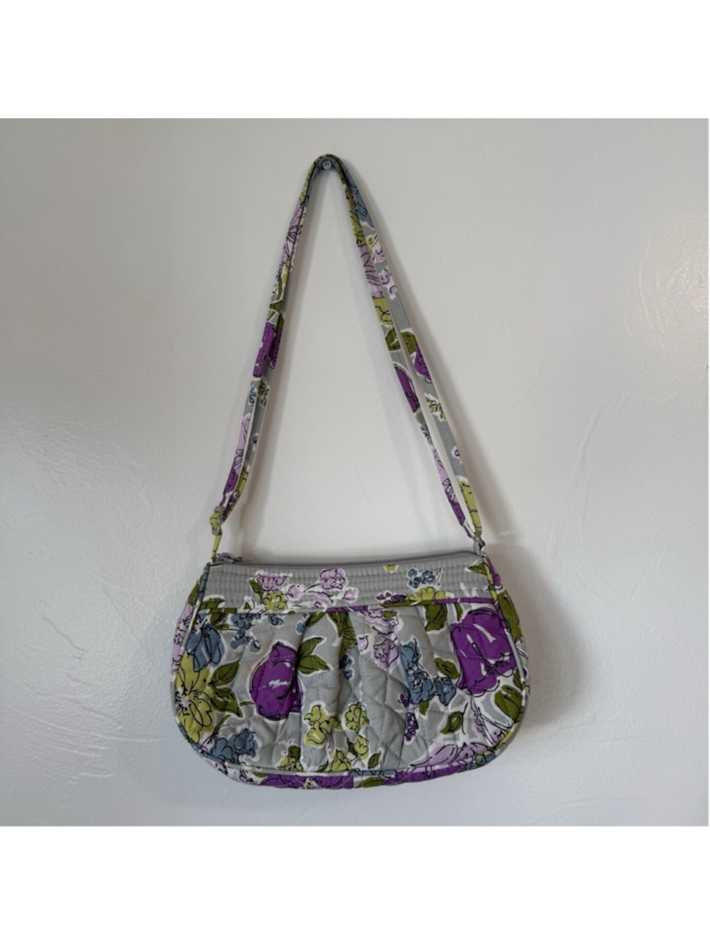 Vera Bradley Retired Watercolor Floral Little Crossbody With Adjustable Strap